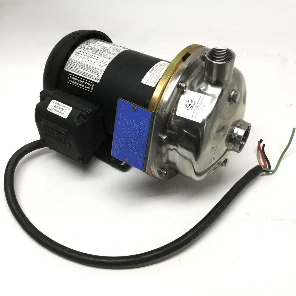 Used Scot MP 231 AS Pump & Motor 3PH 208-230/460VAC 60Hz 1HP, 3435RPM, 1 & 1-1/4" NPT