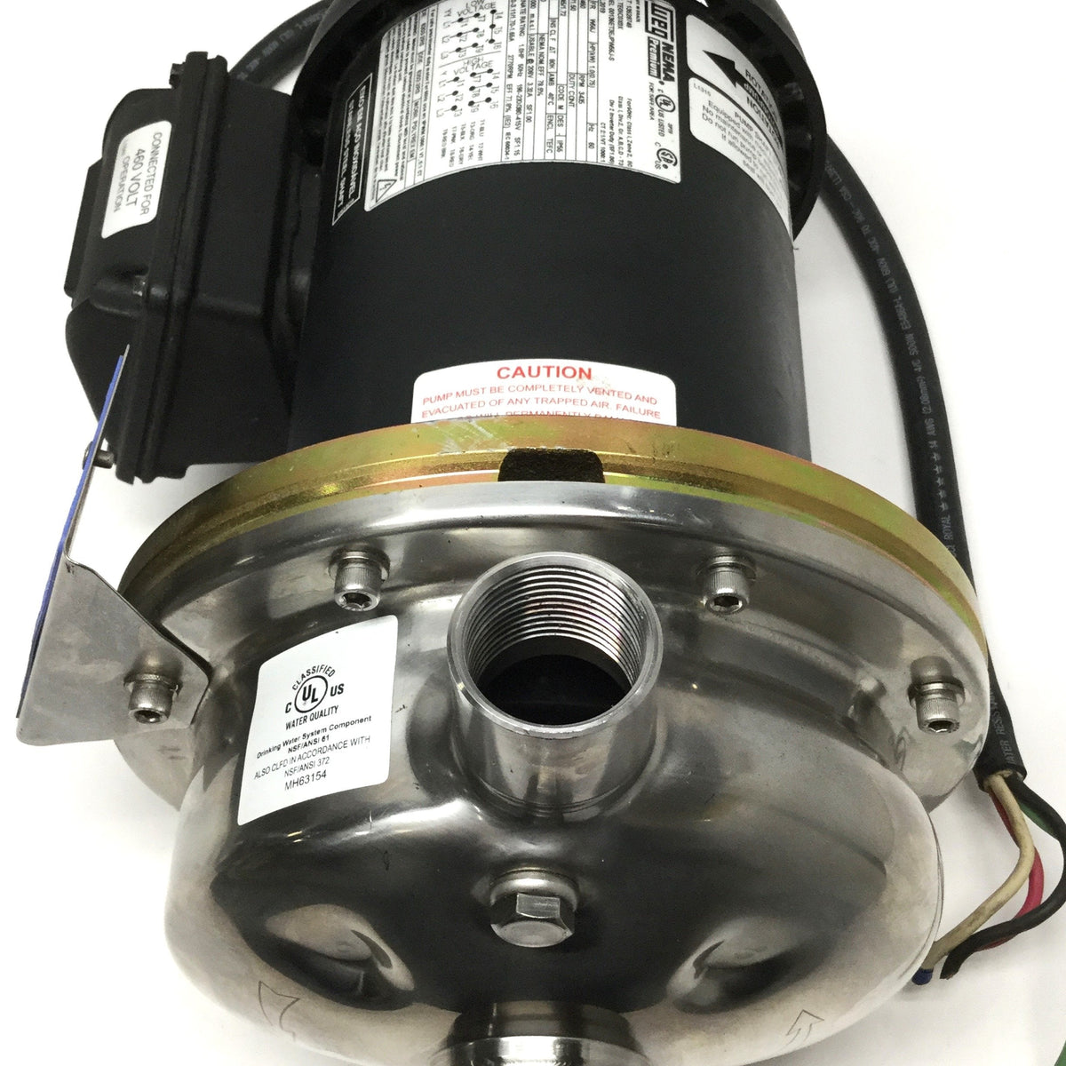 Used Scot MP 231 AS Pump & Motor 3PH 208-230/460VAC 60Hz 1HP, 3435RPM, 1 & 1-1/4" NPT