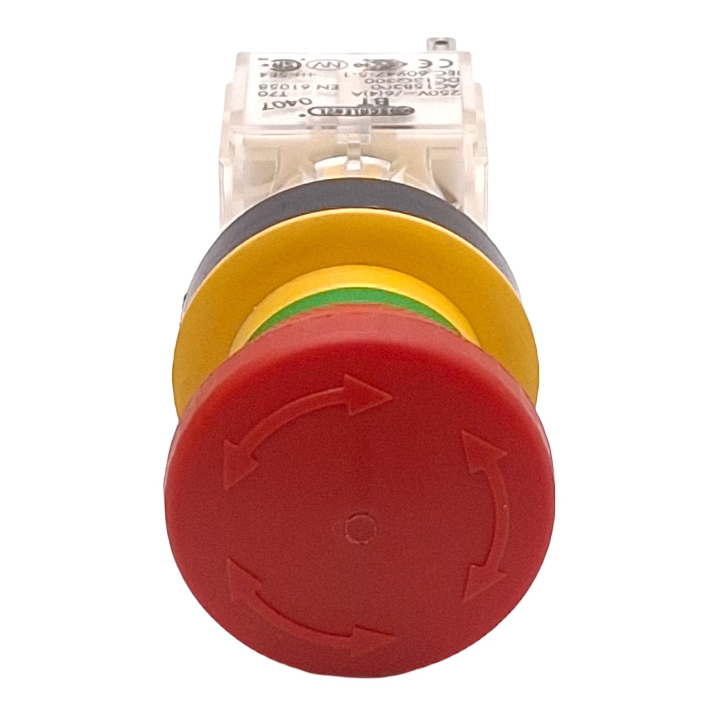 Used Schlegel RKUV28 BT Pushbutton E-Stop Twist-to-Release ø16.2mm 1NC+1NO 240VAC 4A