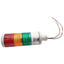 Used Patlite LES-02A Stack Light Signal Tower, Red/Amber/Green Lenses 24DC/AC, ø2in