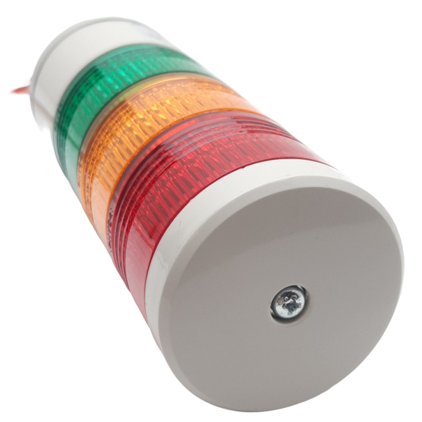 Used Patlite LES-02A Stack Light Signal Tower, Red/Amber/Green Lenses 24DC/AC, ø2in