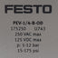 Used Festo PEV-1/4-B-OD Pressure Switch, 15-175psi, 250VAC/125VDC Max, 5000mA, G1/4