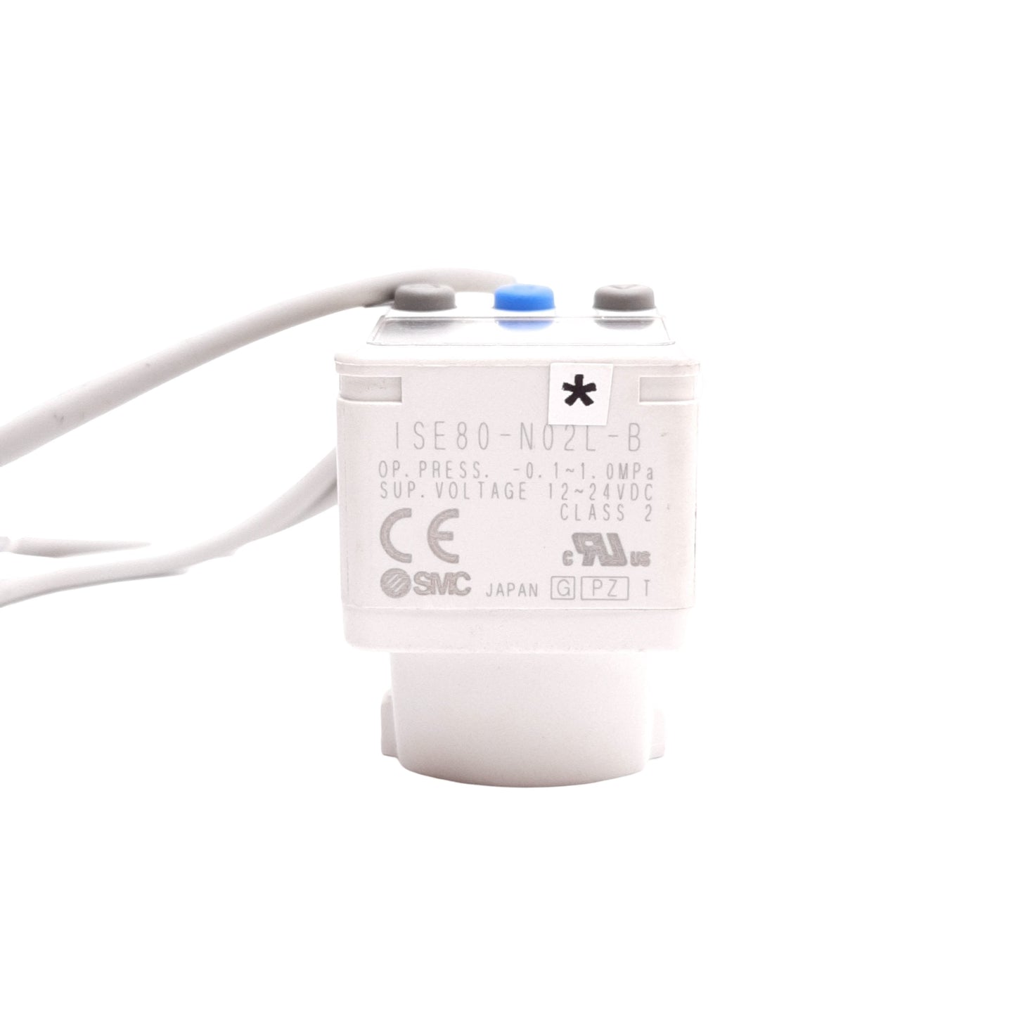 Used SMC ISE80-N02L-B Digital Pressure Switch Pressure: -0.1 to 1MPa, 1/4" NPT/M5