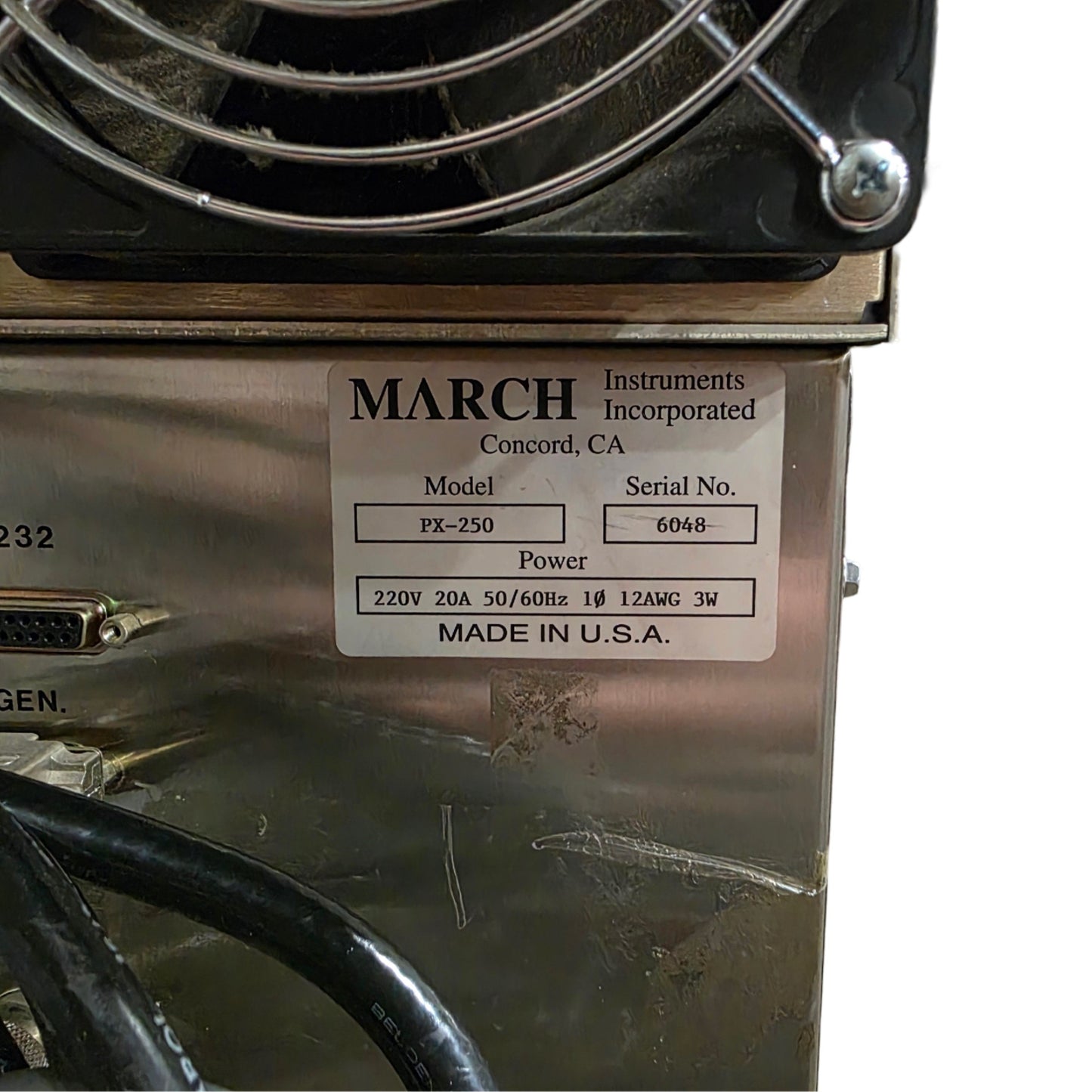 Used March PX-250 Plasma Asher With Seren IPS R300, 300W, 13.56MHz, 220VAC 20A 1Ph