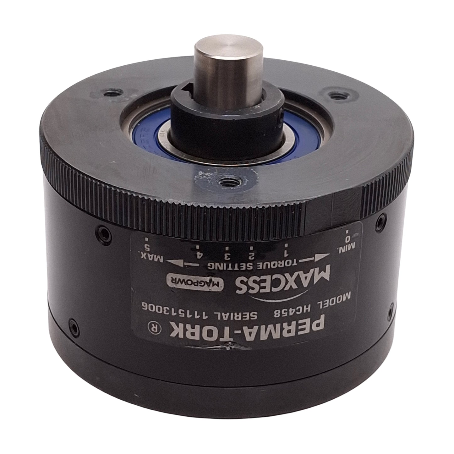 Used Maxcess HC458 Magpower Perma-Tork Permanent Magnet Clutch 0.5-10lb-in ø5/8" Bore