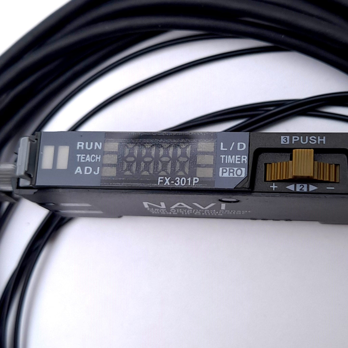Used Panasonic FX-301P Fiber Sensor/Amplifier, PNP Open, 12-24VDC, 100mA, 8ft Cable