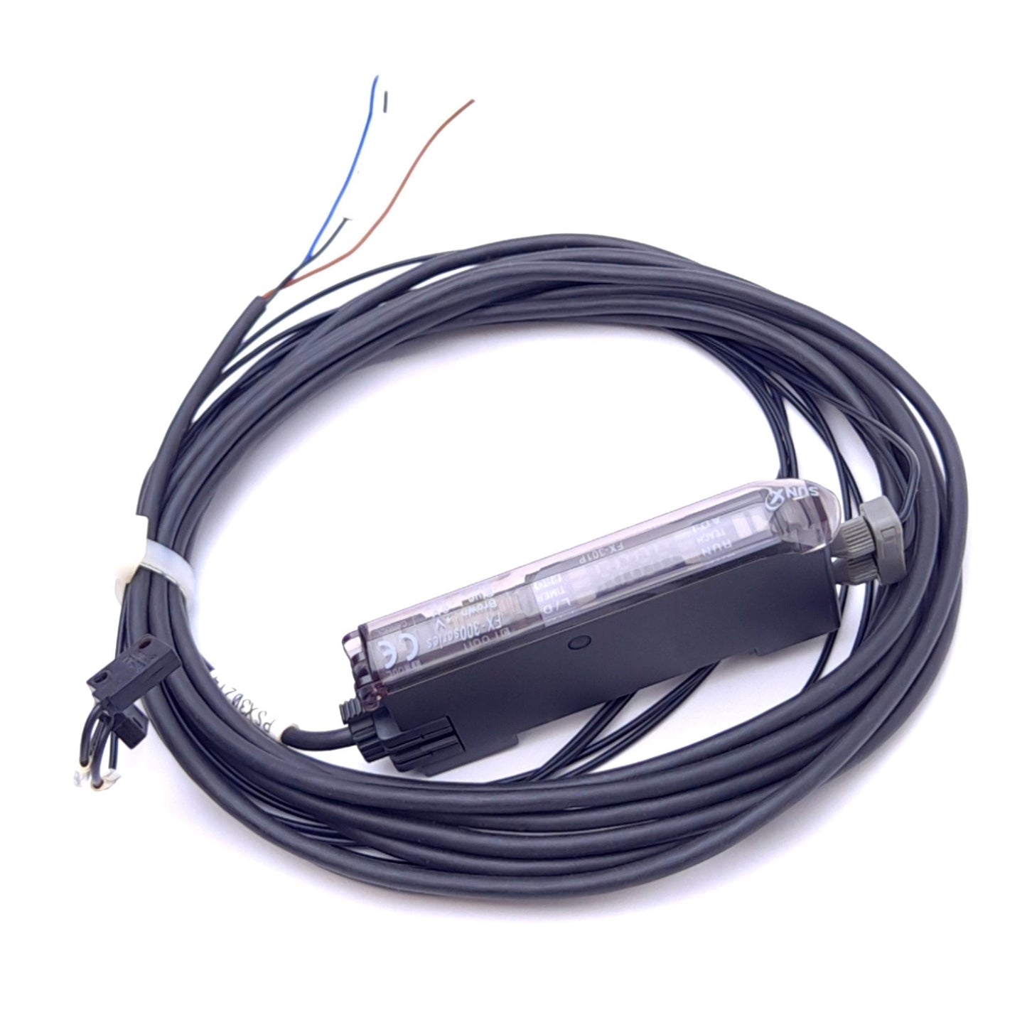 Used Panasonic FX-301P Fiber Sensor/Amplifier, PNP Open, 12-24VDC, 100mA, 8ft Cable