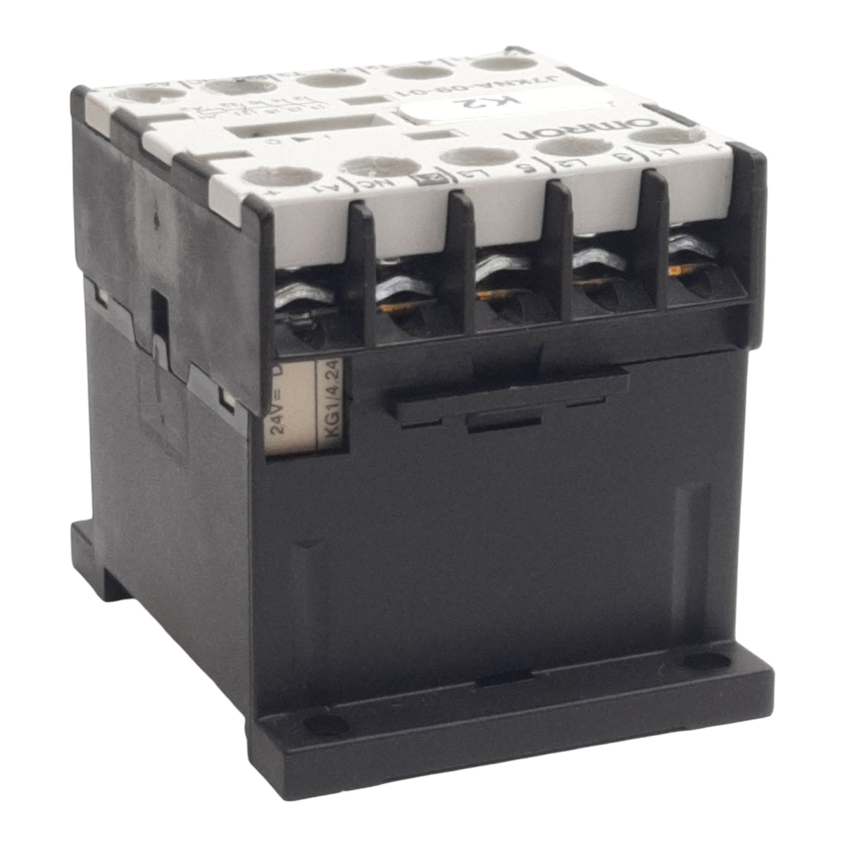Used Omron J7KNA-09-01 Motor Contactor, 3PST-NO 1NC, 400VAC 9A, 24VDC Coil