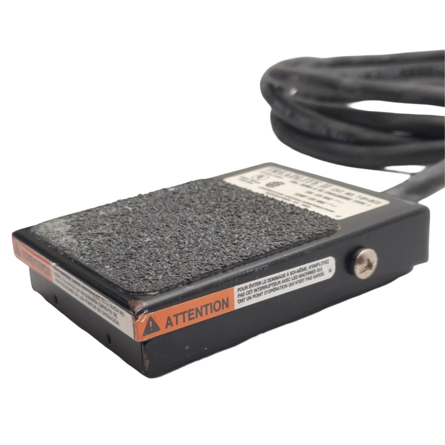 Used Linemaster T-91-SC3 Treadlite II Momentary Foot Pedal Switch, 1/2HP, 125VAC 10A