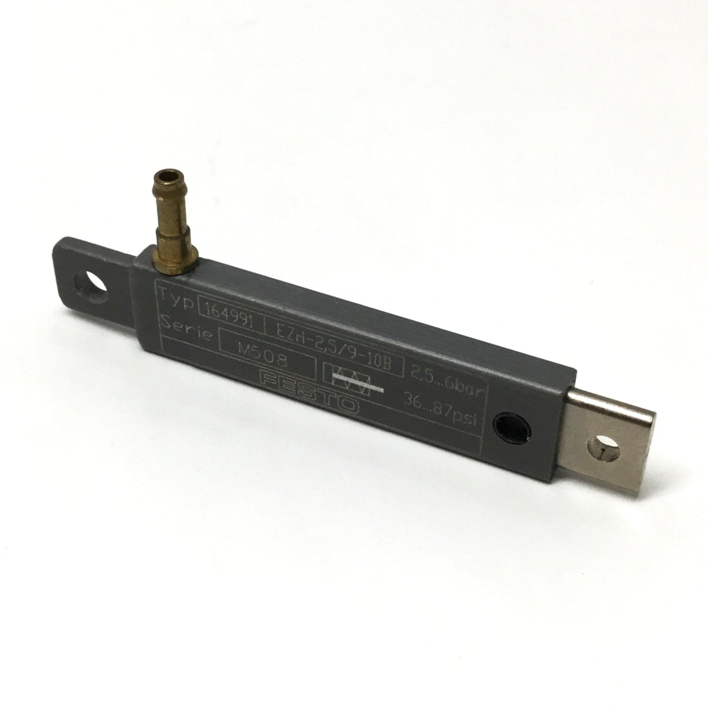 Used Festo EZH-2.5/9-10-B 164991 Flat Cylinder, Single-Acting, 2.5 x 9mm, 10mm Stroke