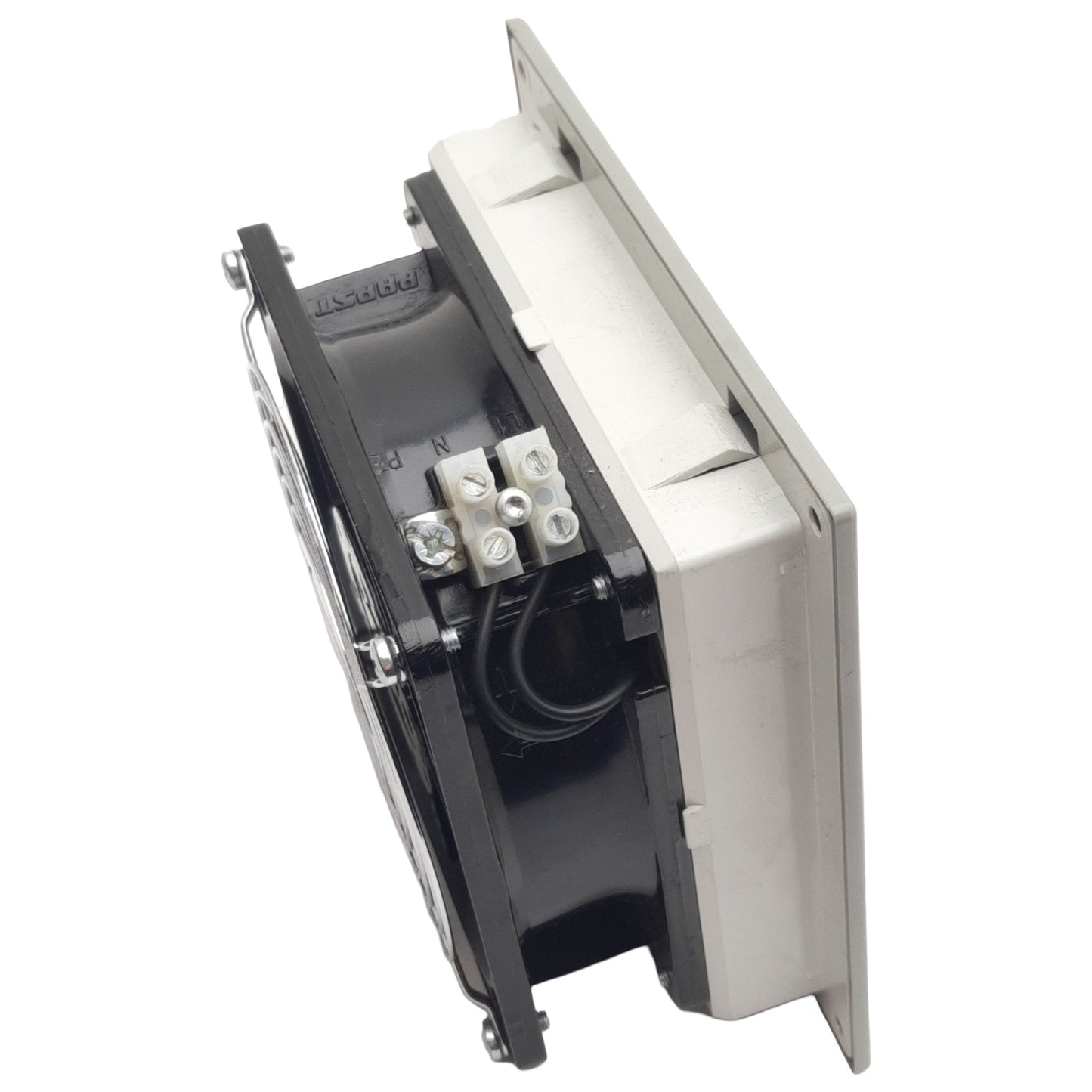 Used McLean SF-0516-002 Enclosure Filter & Fan, 148x148x70mm, 1 Phase, 115V .22A, 20W