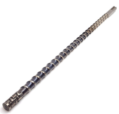 Used Davis Standard 1" Extruder Feedscrew, 31-3/4" Long, 25" Screw, 4mm Thread Width
