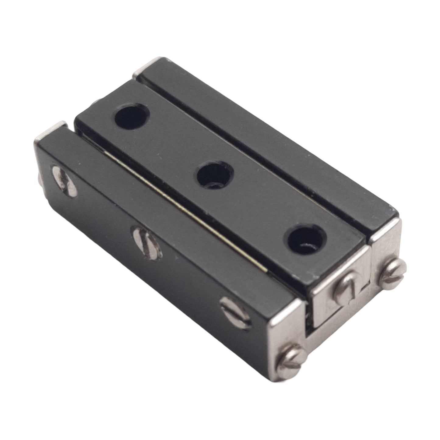 Used Tusk RX1-1 Linear Crossed Roller Slide Stage 0.5" Travel, 30lb Load, 1.06"x0.32"