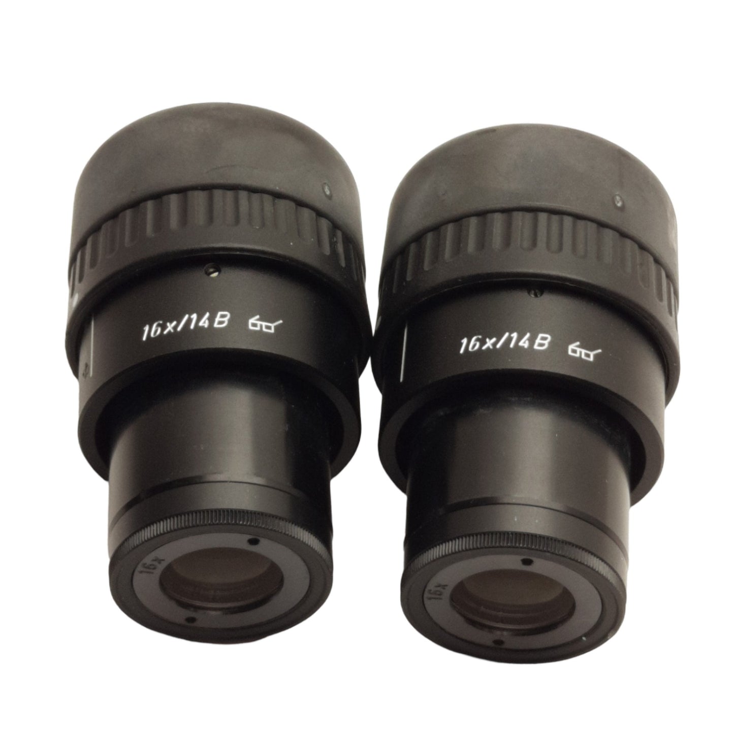 Used Pair of Leica 10445301 Stereo Microscope Adjustable Binocular Eyepieces 16X/14B