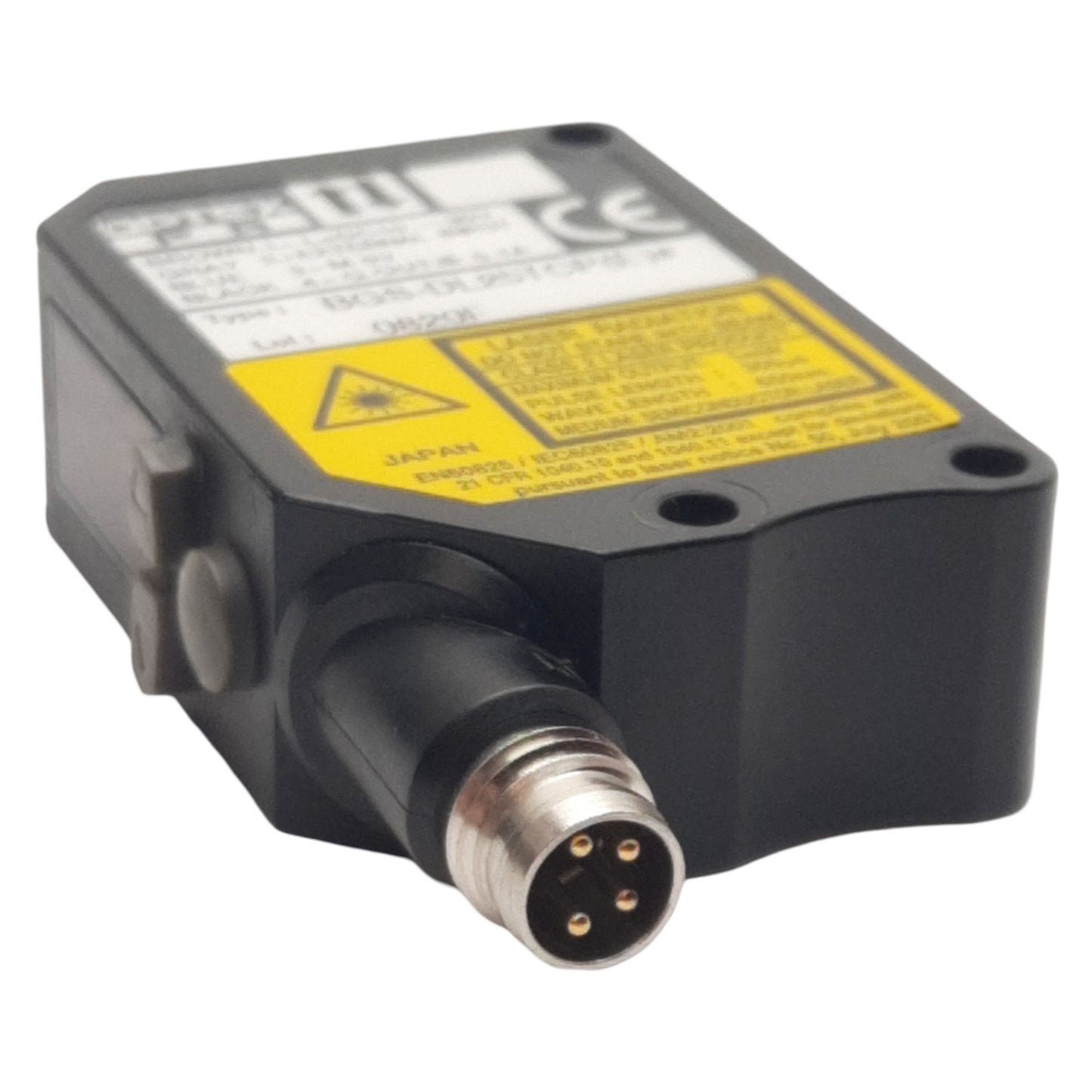Used Optex BGS-DL25TCP Photoelectric Sensor NPN/PNP 100mA/30VDC 250mm Range, M8 4-Pin