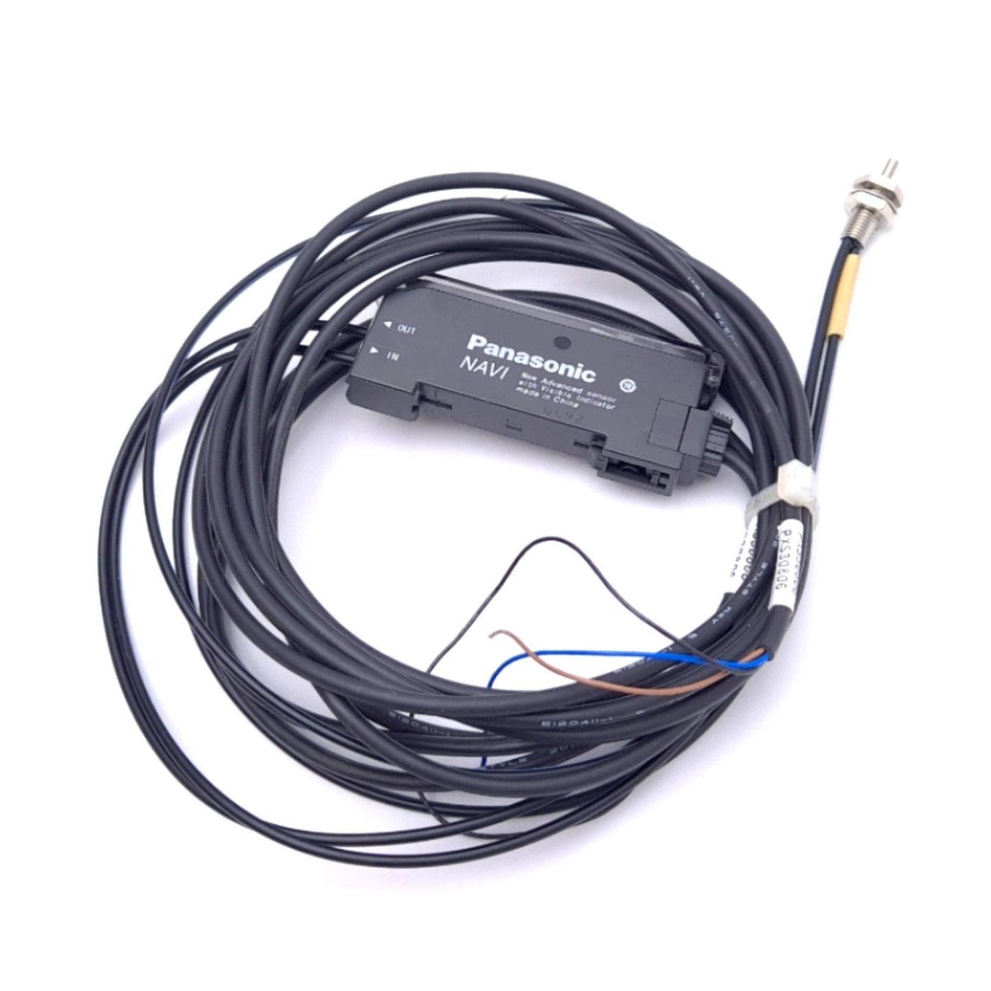 Used Panasonic FX-301P Fiber Sensor/Amplifier, PNP Open, 12-24VDC, 100mA, 7ft Cable