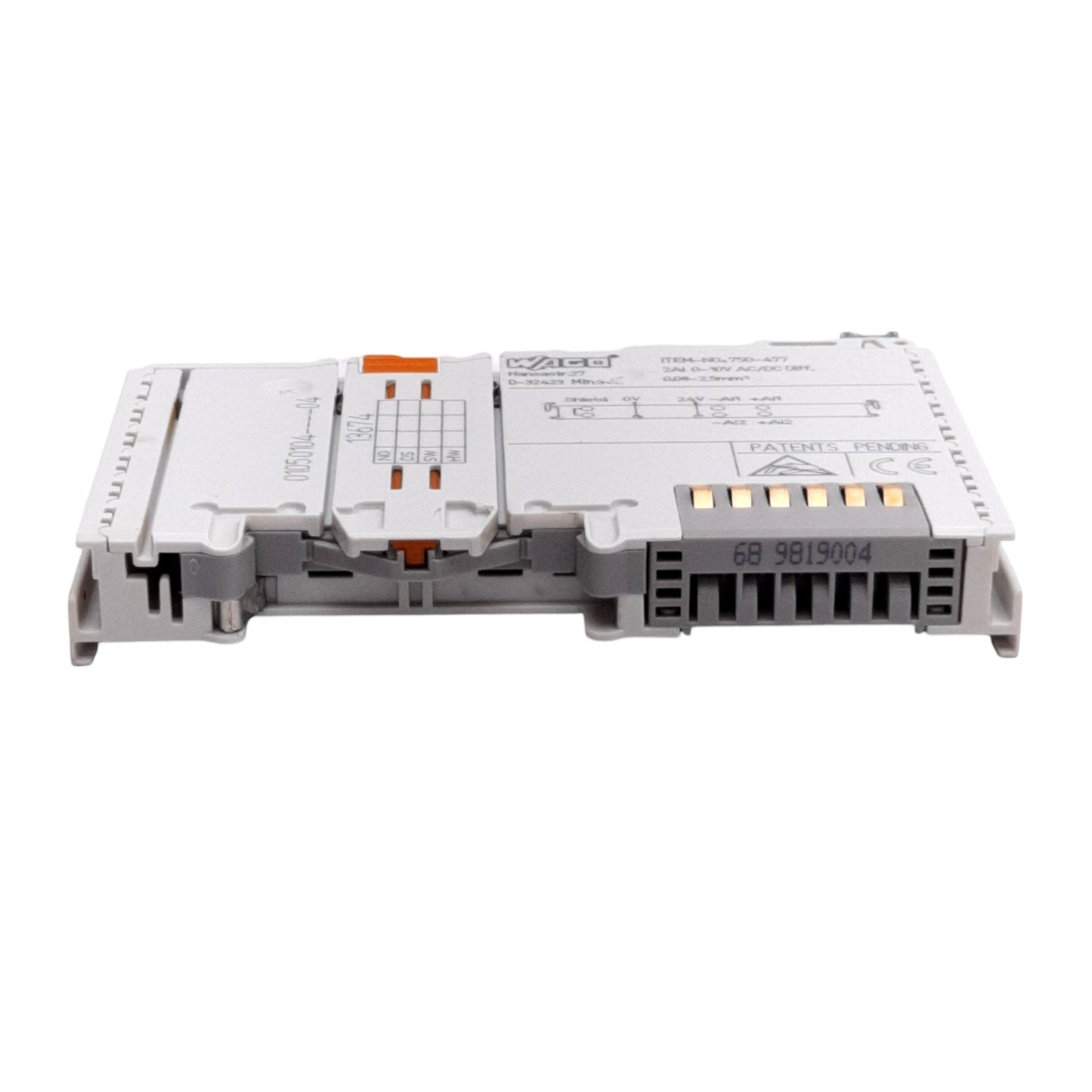 Used WAGO 750-477 2-Channel Analog Input, 0-10VAC/DC Differential, 15 Bit Resolution