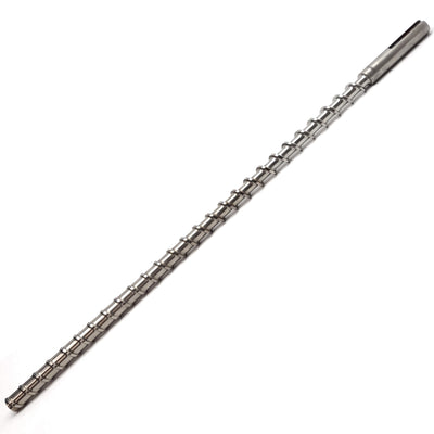 Used Davis Standard 1" Extruder Feedscrew, 31-3/4" Long, 27-1/4" Screw, 3.3mm Thread