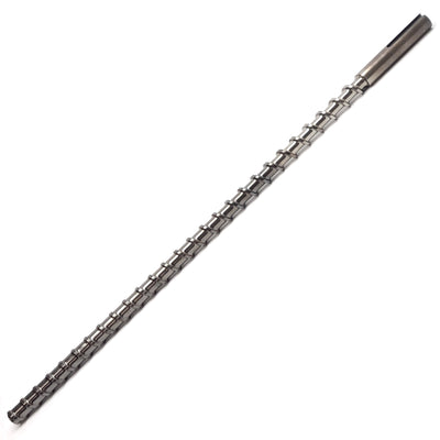 Used Davis Standard 1" Extruder Feedscrew, 31-3/4" Long, 27-1/4" Screw, 3.7mm Thread