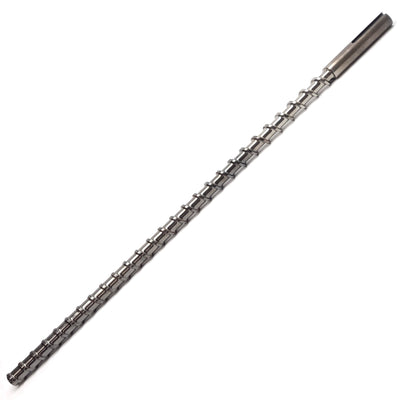 Used Davis Standard 1" Extruder Feedscrew, 31-3/4" Long, 27-1/4" Screw, 3.7mm Thread