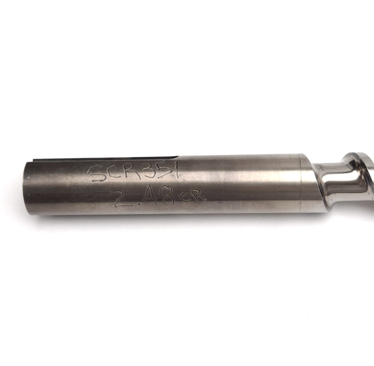 Used Davis Standard 1" Extruder Feedscrew, 31-3/4" Long, 27-1/4" Screw, 3.7mm Thread