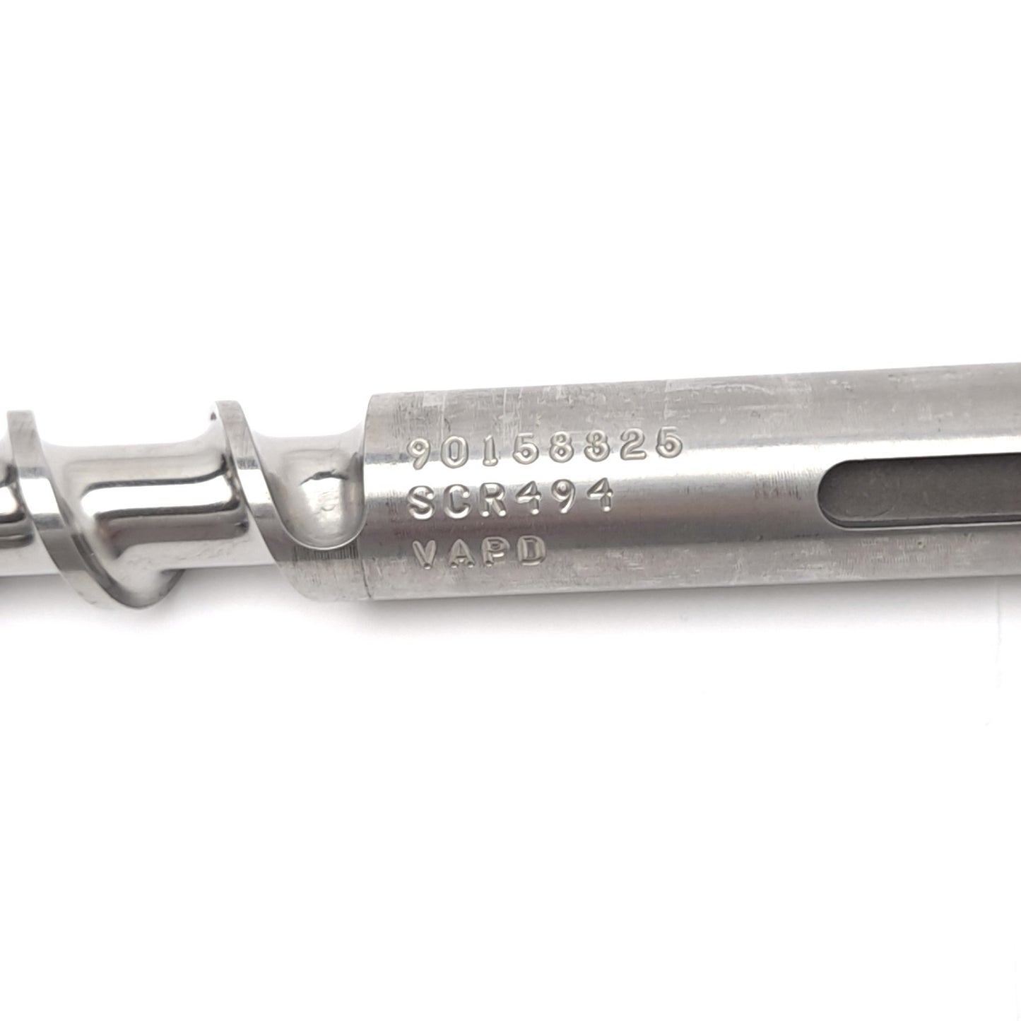 Used Davis Standard 1" Extruder Feedscrew, 31-3/4" Long, 27-1/4" Screw, 3.5mm Thread