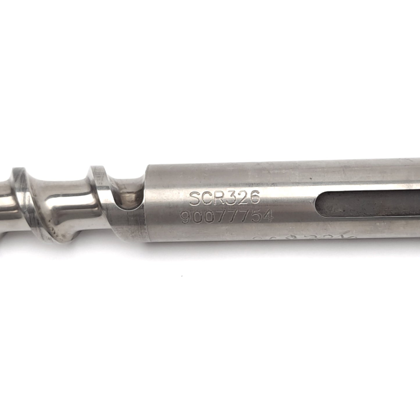 Used Davis Standard 1" Extruder Feedscrew, 31-3/4" Long, 27-1/4" Screw, 4.3mm Thread
