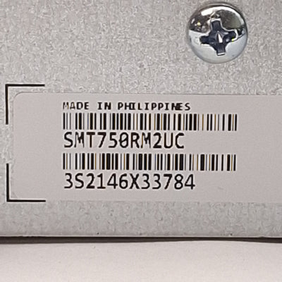 Used APC SMT750RM2UC Smart Connect UPS, Rack Mount, 120VAC 500W 750VA *NO BATTERY*