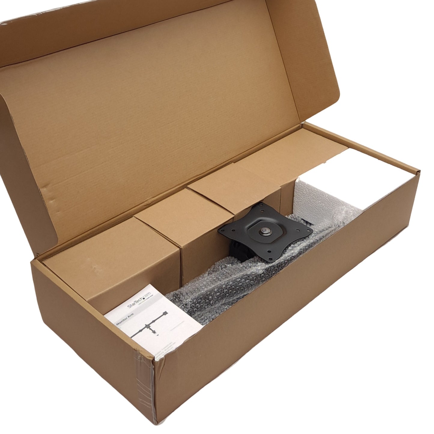 New StarTech ARMTRIO VESA Triple Monitor Arm for 27" Screens, 30° Tilt 360° Rotation