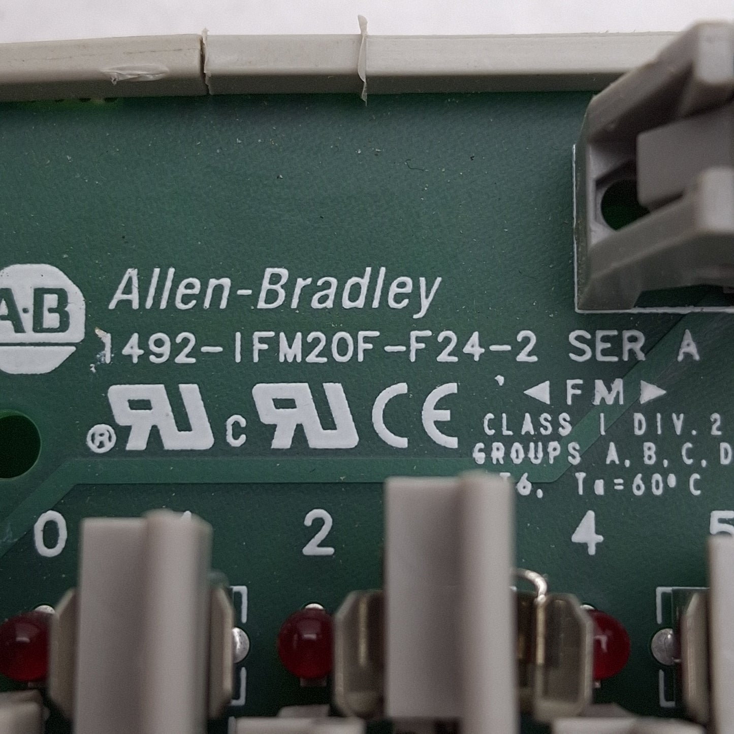 Used Allen Bradley 1492-IFM20F-F24-2 Fusible Digital IFM 20-Pin, 5x20mm Fuse 24VAC/DC