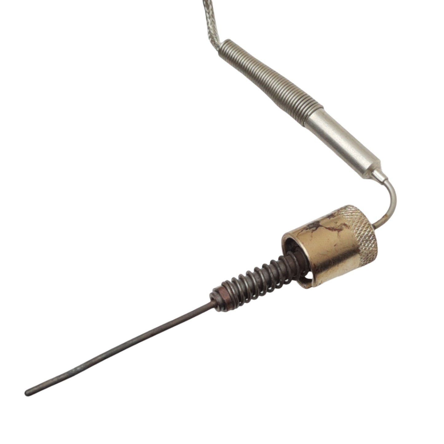 Used Gordon AFEKWTA040GJ050 Thermocouple, 90° Bend, ø0.063in x 4in, Type J, 5ft Leads