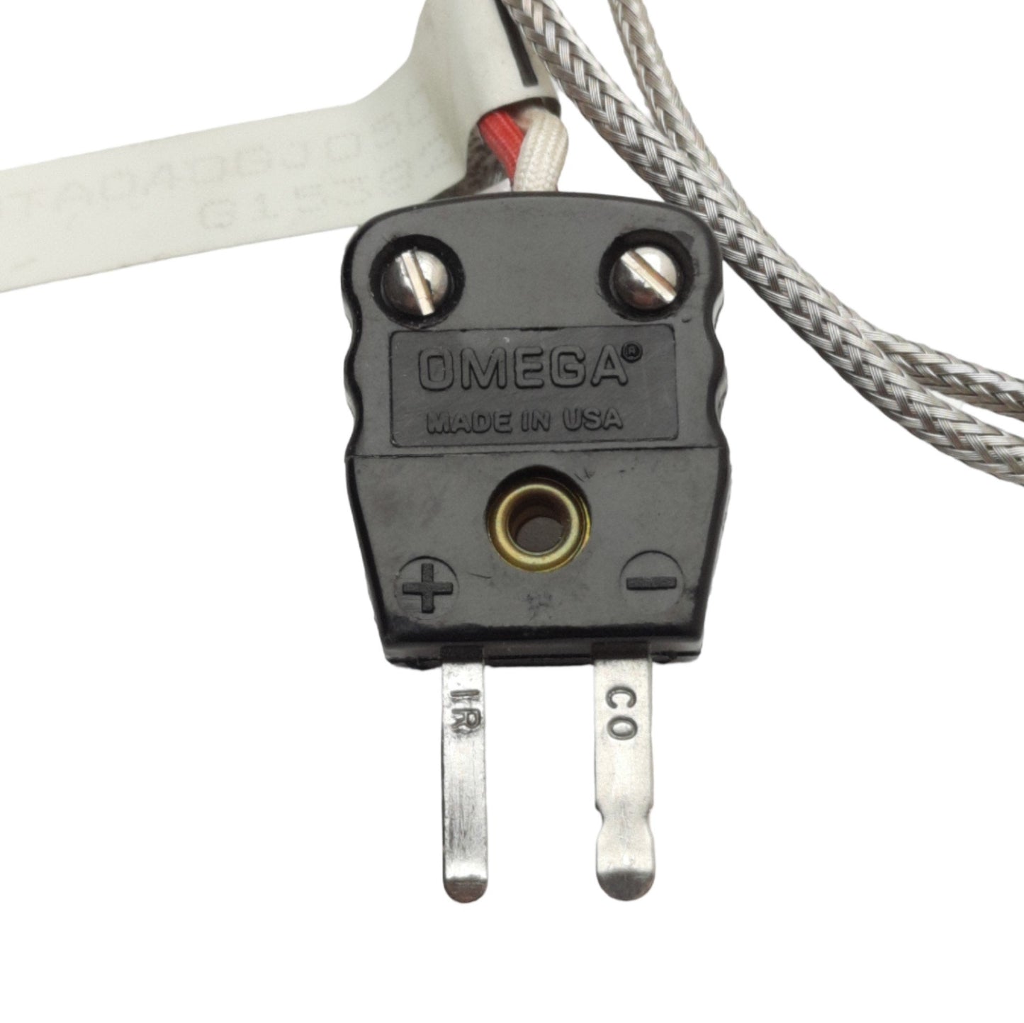 Used Gordon AFEKWTA040GJ050 Thermocouple, 90° Bend, ø0.063in x 4in, Type J, 5ft Leads
