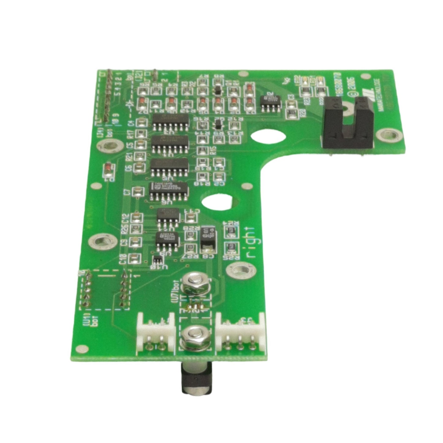 Used Mania Technology 18610070 Slot Sensor Board (Right) For Loc8 Flying Probe Tester