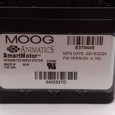New Moog SM2337D SmartMotor Servo Motor, 0.13kW, 8630RPM, ø1/4in Shaft, NEMA 23