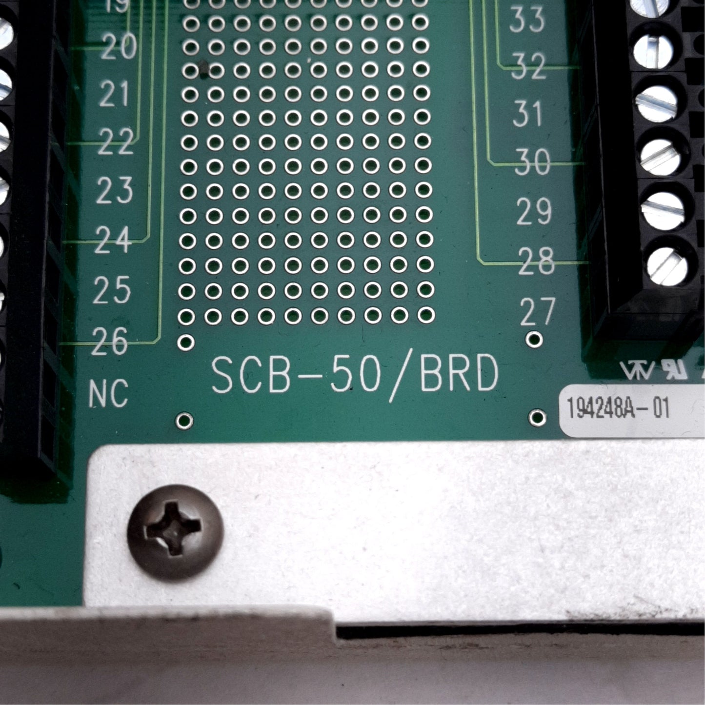 Used National Instruments SCB-50/BRD Sheilded I/O Connector, DAQ Breakout Board