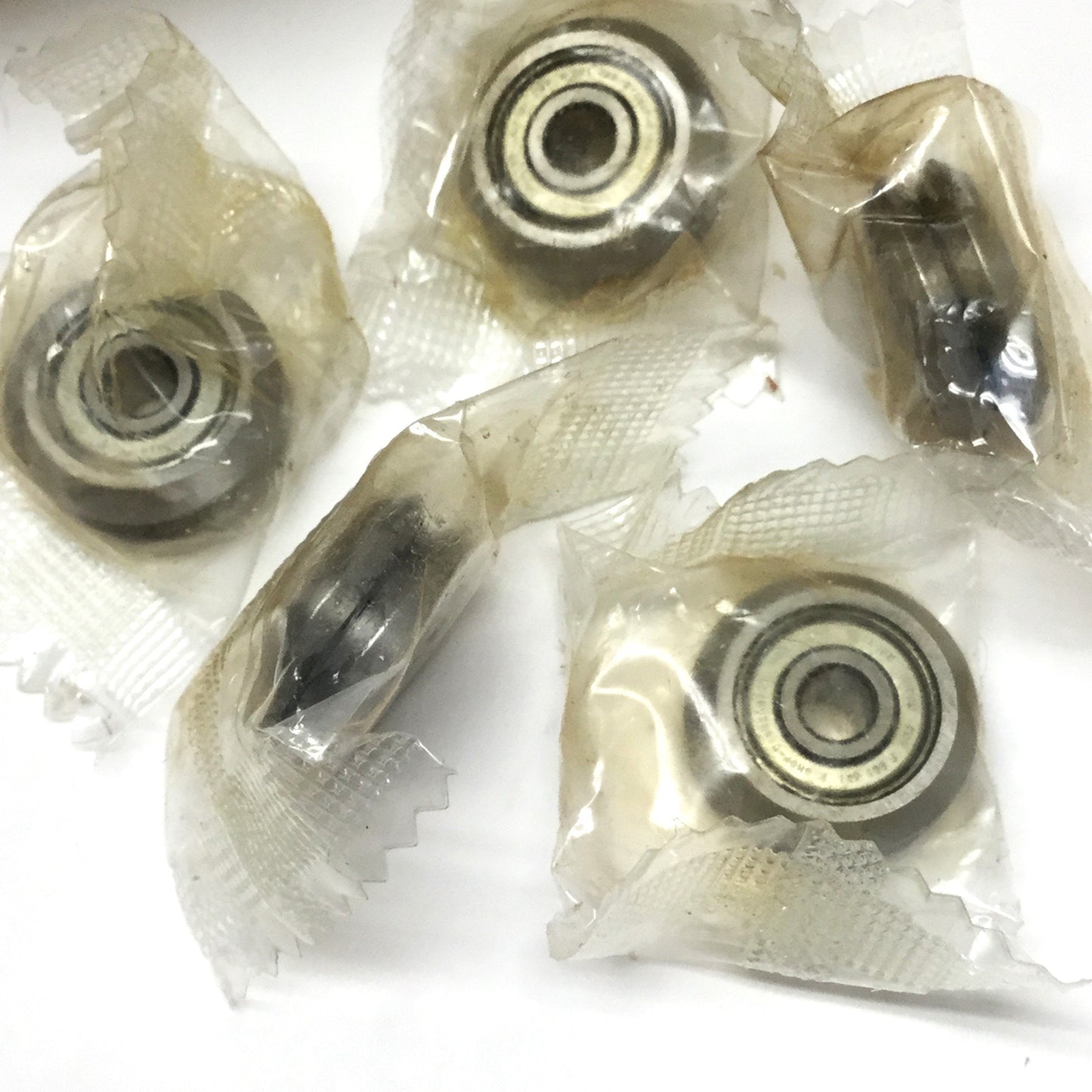 Used Lot of 10 Bishop Wisecarver W-1 DualVee Ball Bearing Guide Wheels 274lb Rating