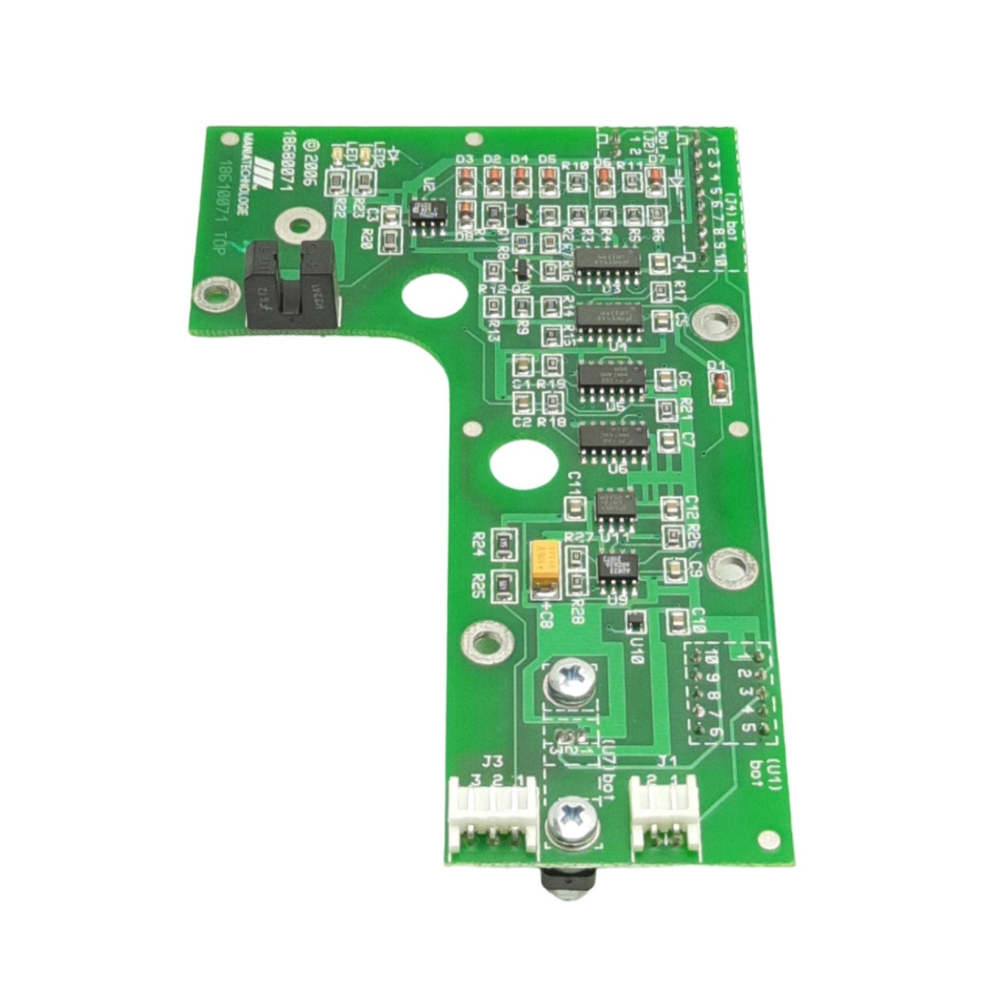 Used Mania Technology A-27906 18610071 Slot Sensor Board For Loc8 Flying Probe Tester