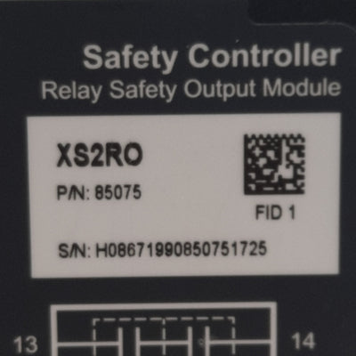 Used Banner XS2RO Safety Relay Output Module, 2NO + 1NC, 250VAC 6A, 24VDC, DIN Rail