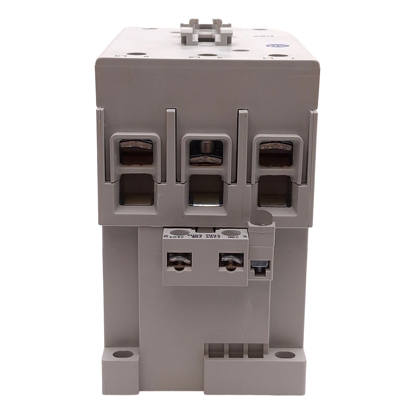 Used Allen Bradley 100-C85L00 IEC Contactor, 3-Pole, 400VAC 85A 45kW, 208-240VAC Coil