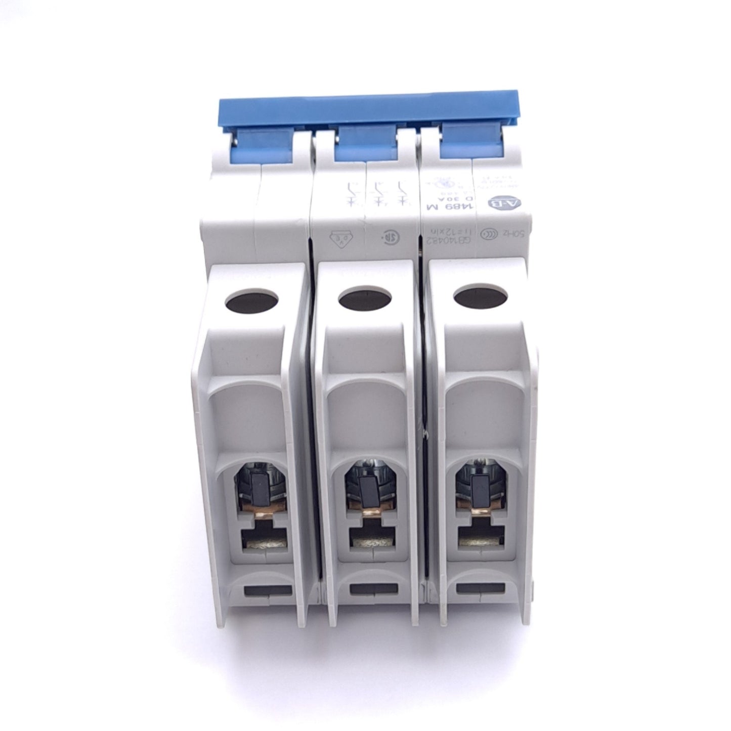 Used Allen Bradley 1489-M3D300 Circuit Breaker, 3-Pole, 30A, 480Y/277VAC, DIN Rail