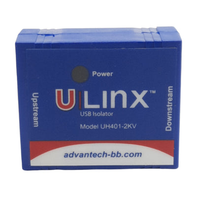 Used Advantech BB-UH401-2KV USB Isolator, 5V/500mA In, 5V/100mA Out, USB-B 2.0 USB-A