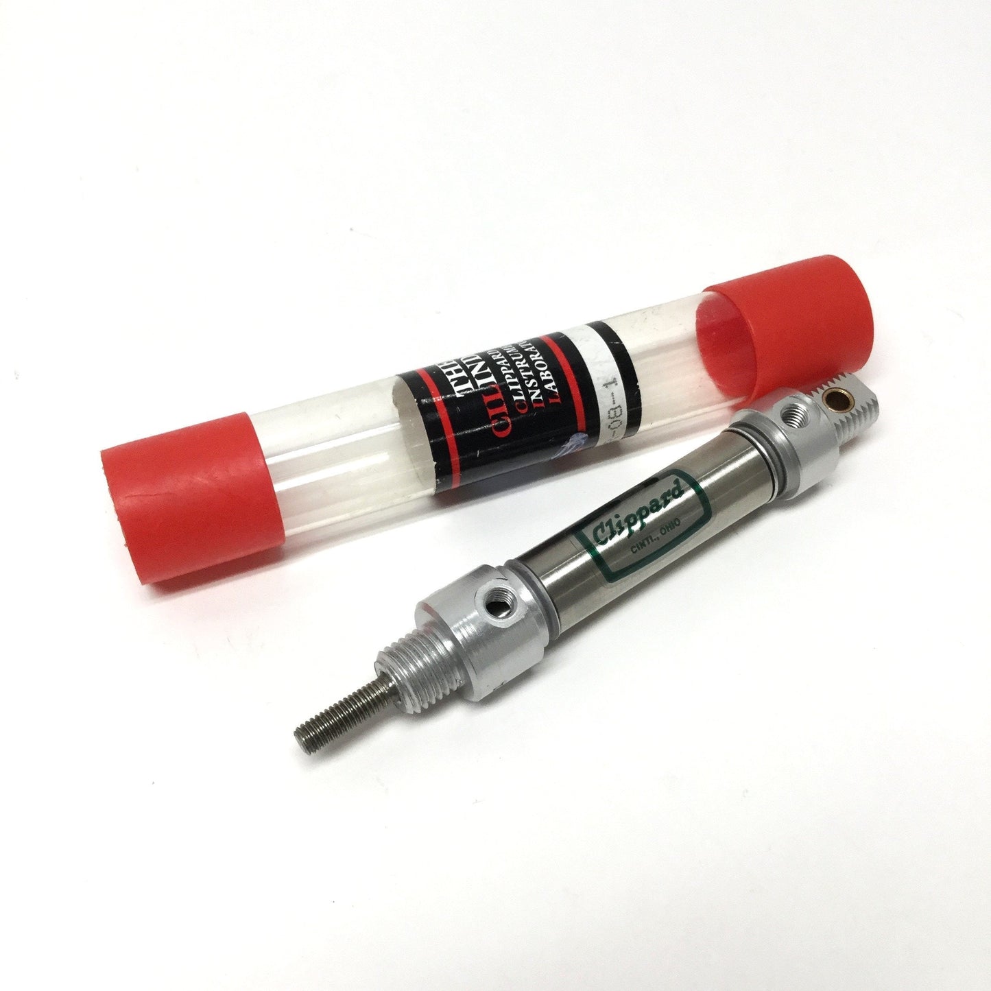 New Clippard UDR-08-1 SS Pneumatic Cylinder, Ø1/2" Bore, 1" Stroke, 10-32 Ports