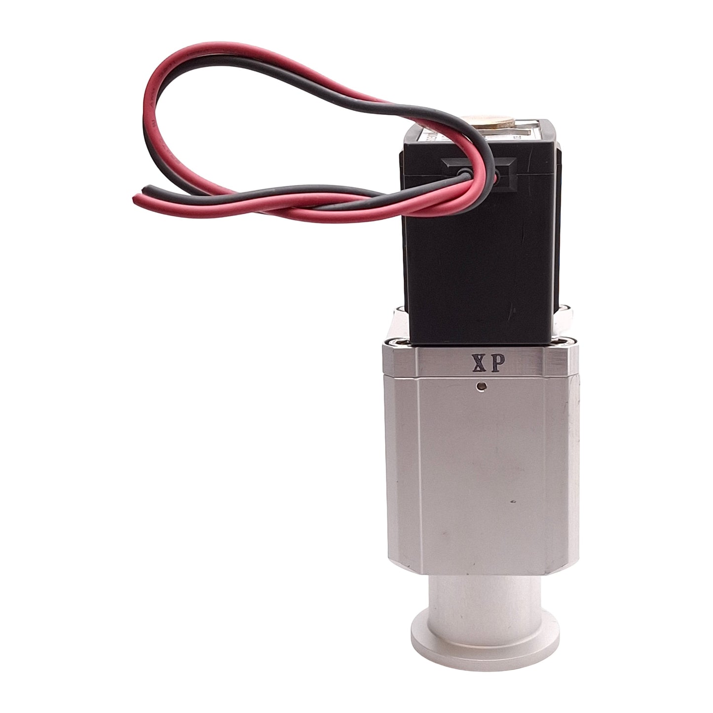 Used SMC XLS-25-5G High Vacuum Angle Valve, 1µPa-0.1MPa, KF25 Flange, 24VDC Coil