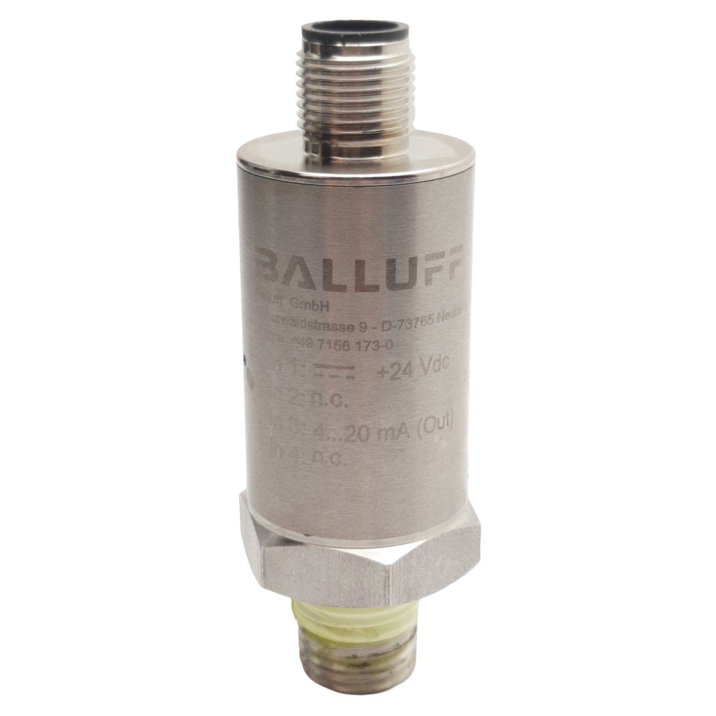 Used Balluff BSP00H9 Pressure Sensor, 8-32VDC, 0-2bar Range, 4-20Ma Output, 1/4in NPT