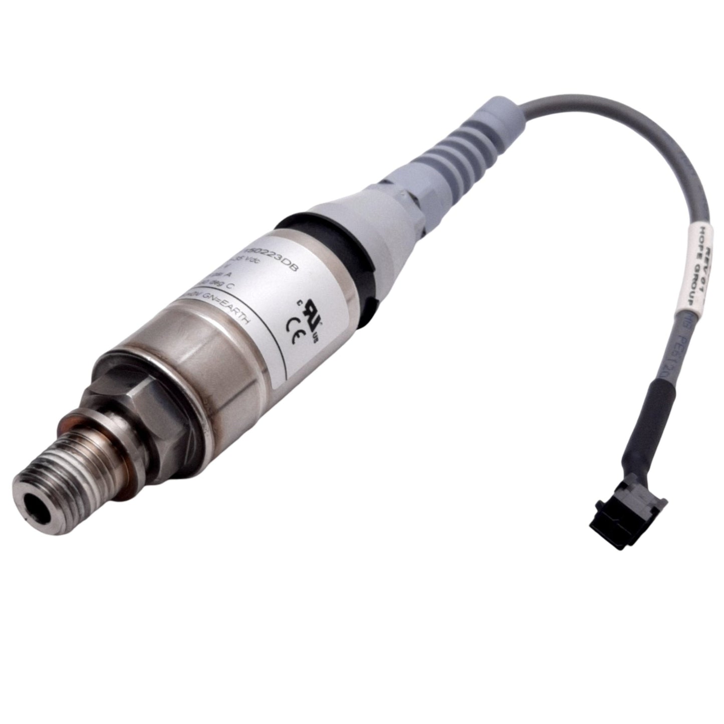 Used Gems 2200DAF150223DB Industrial Pressure Transducer, 12.5-35VDC, 0-15PSI