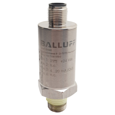 Used Balluff BSP00HJ Pressure Sensor, 8-32VDC, 0-250bar Range, 4-20mA Out, 1/4in NPT