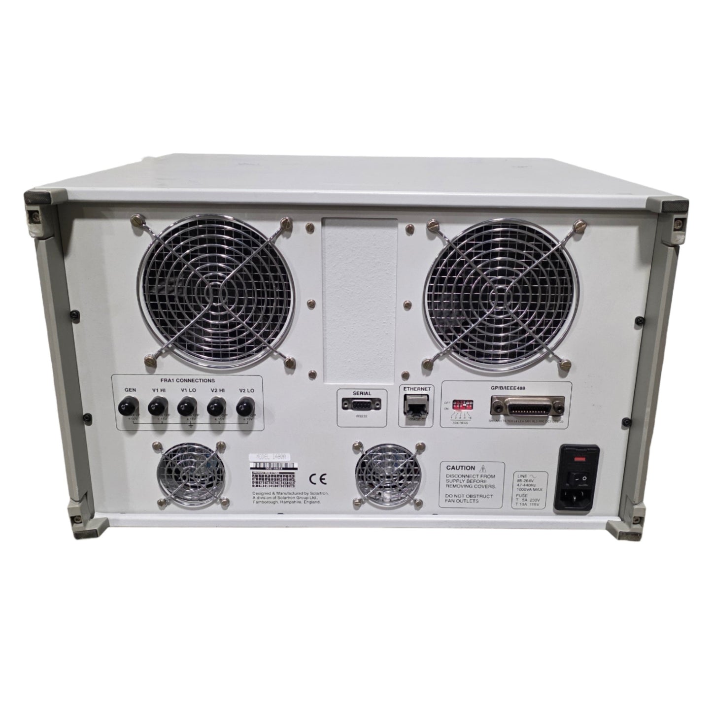 Used Solartron 1480 MultiStat Multichannel Potentiostat 8-Ch 20k Samples/Sec +10V/-3V