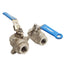 New Lot of 2 Jamesbury J 3/4in CF8M Ball Valves, 4500CWP, 3/4in NPT Female