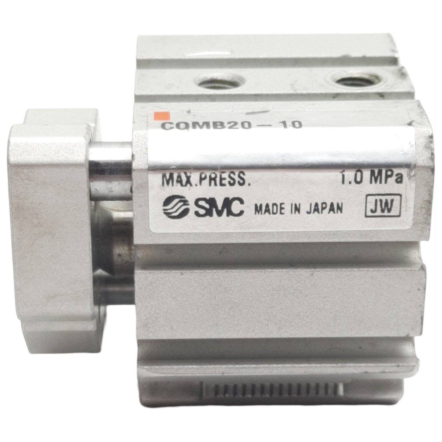 Used SMC CQMB20-10 Compact Guided Cylinder, ø20mm Bore, 10mm Stroke, 1.0MPa, M5 Ports