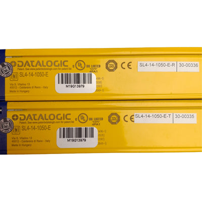 Used Datalogic SL4-14-1050-E Safety Light Curtain, ø14mm Res, 1050mm Height, 24VDC